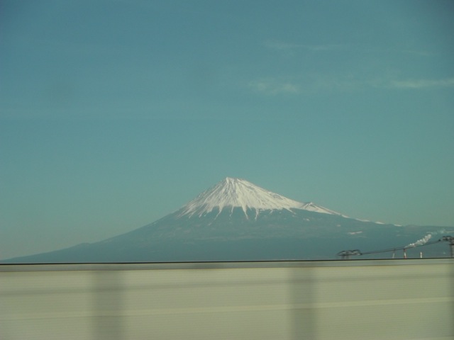 新幹線から見えた富士山全景！